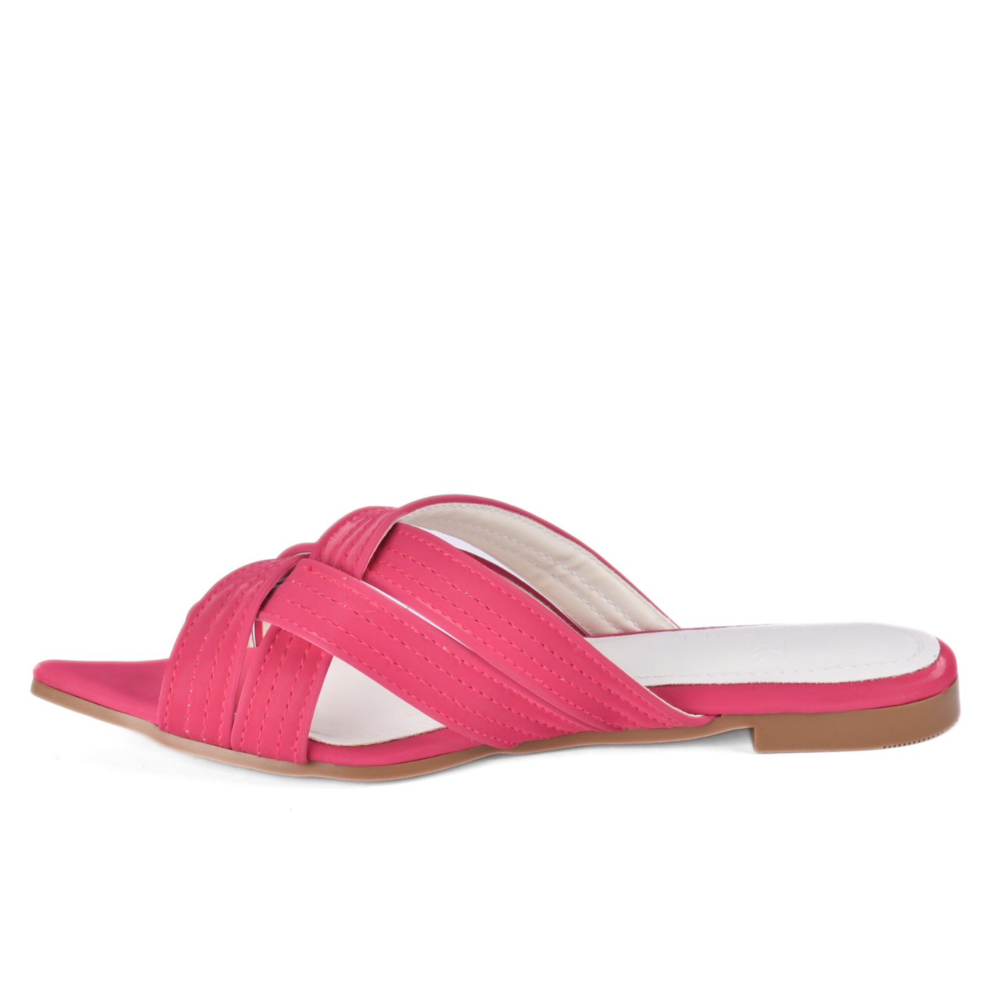 Chic Flat Slipper with Overlapping Straps Melouk