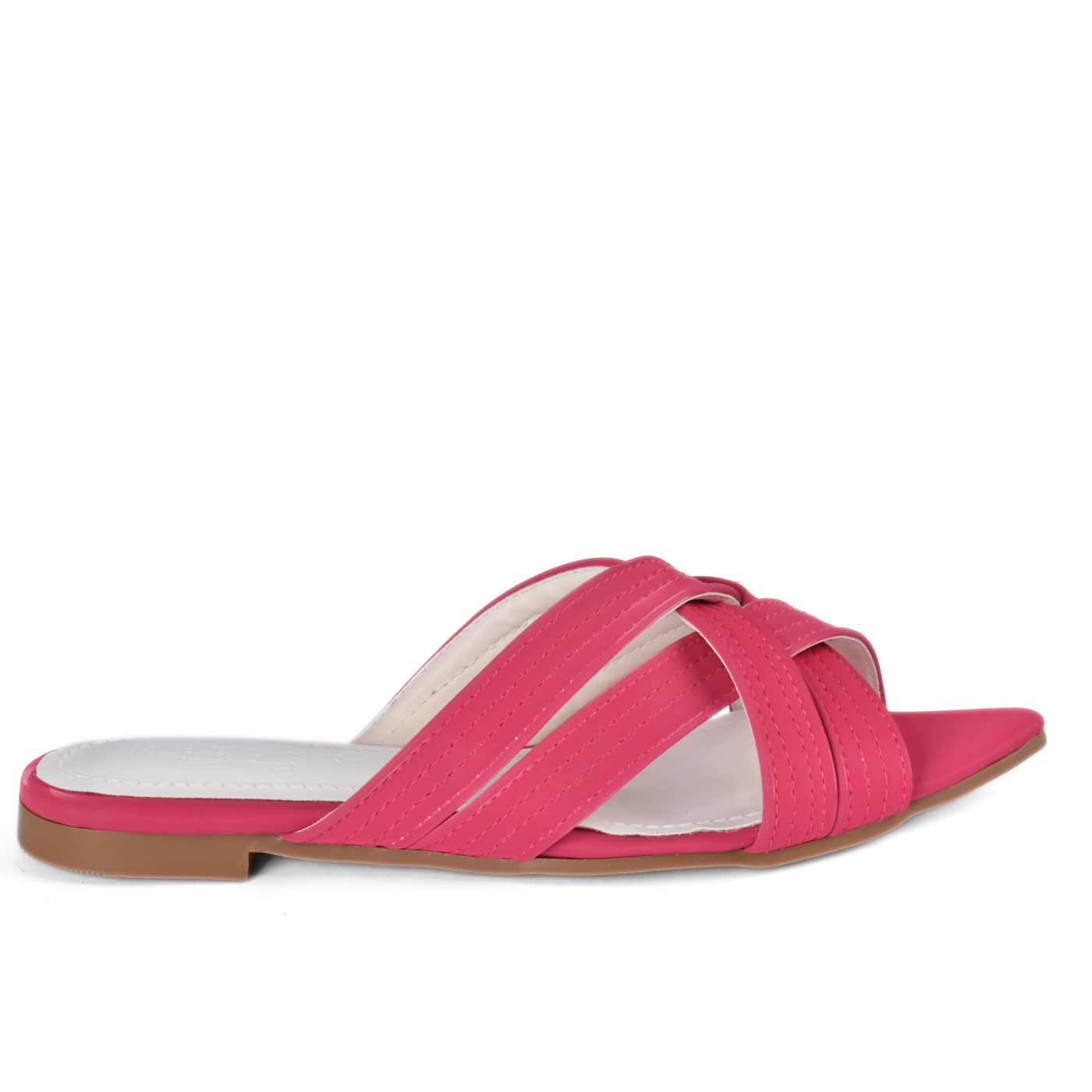 Chic Flat Slipper with Overlapping Straps Melouk