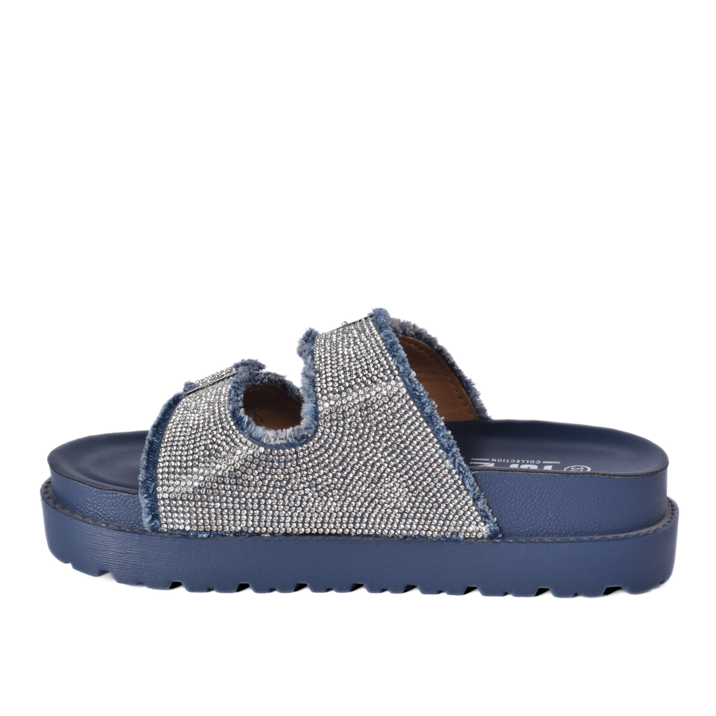 Women’s Studded Slide Sandal Double Buckle Design
