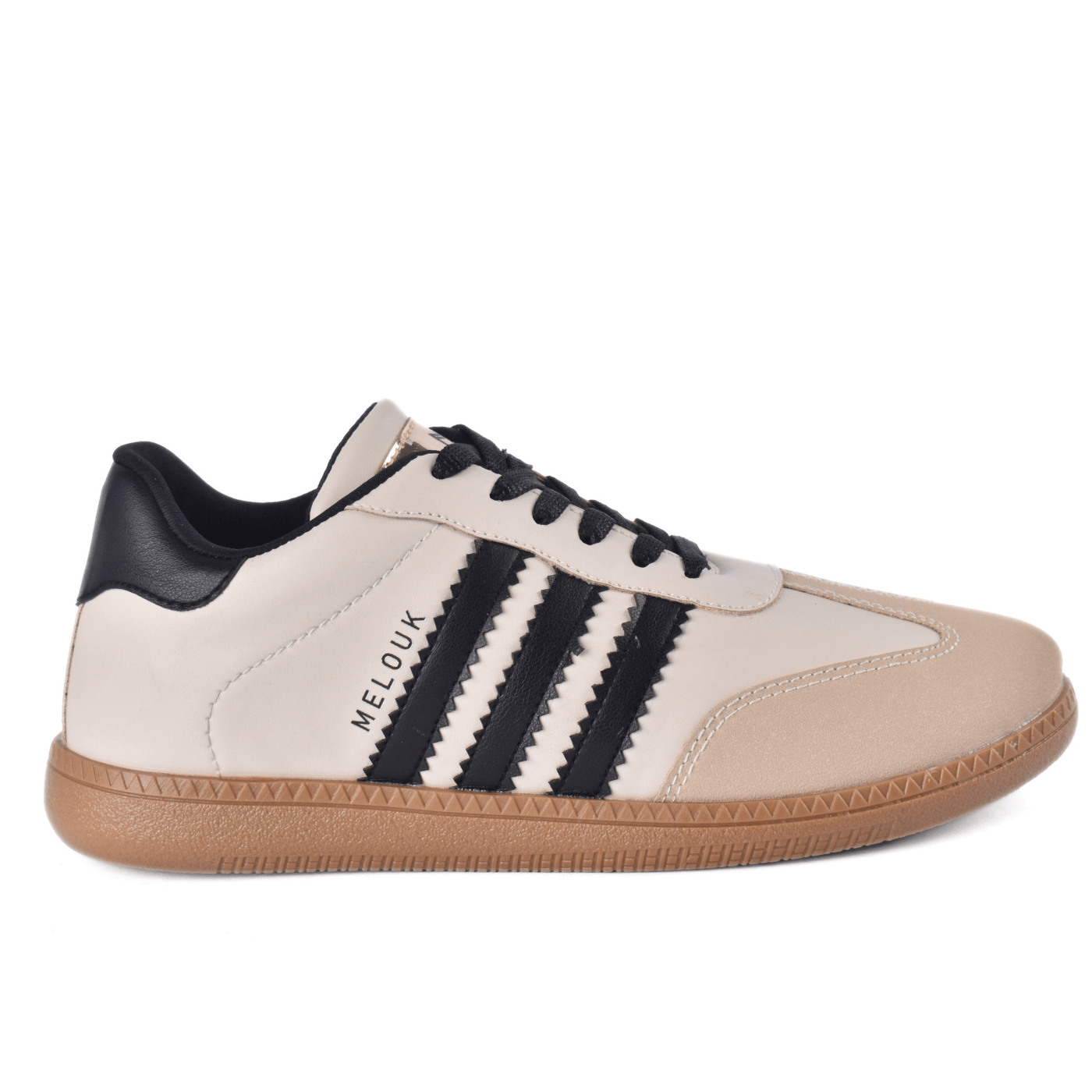 Casual Sneakers with Black Stripes with details Melouk