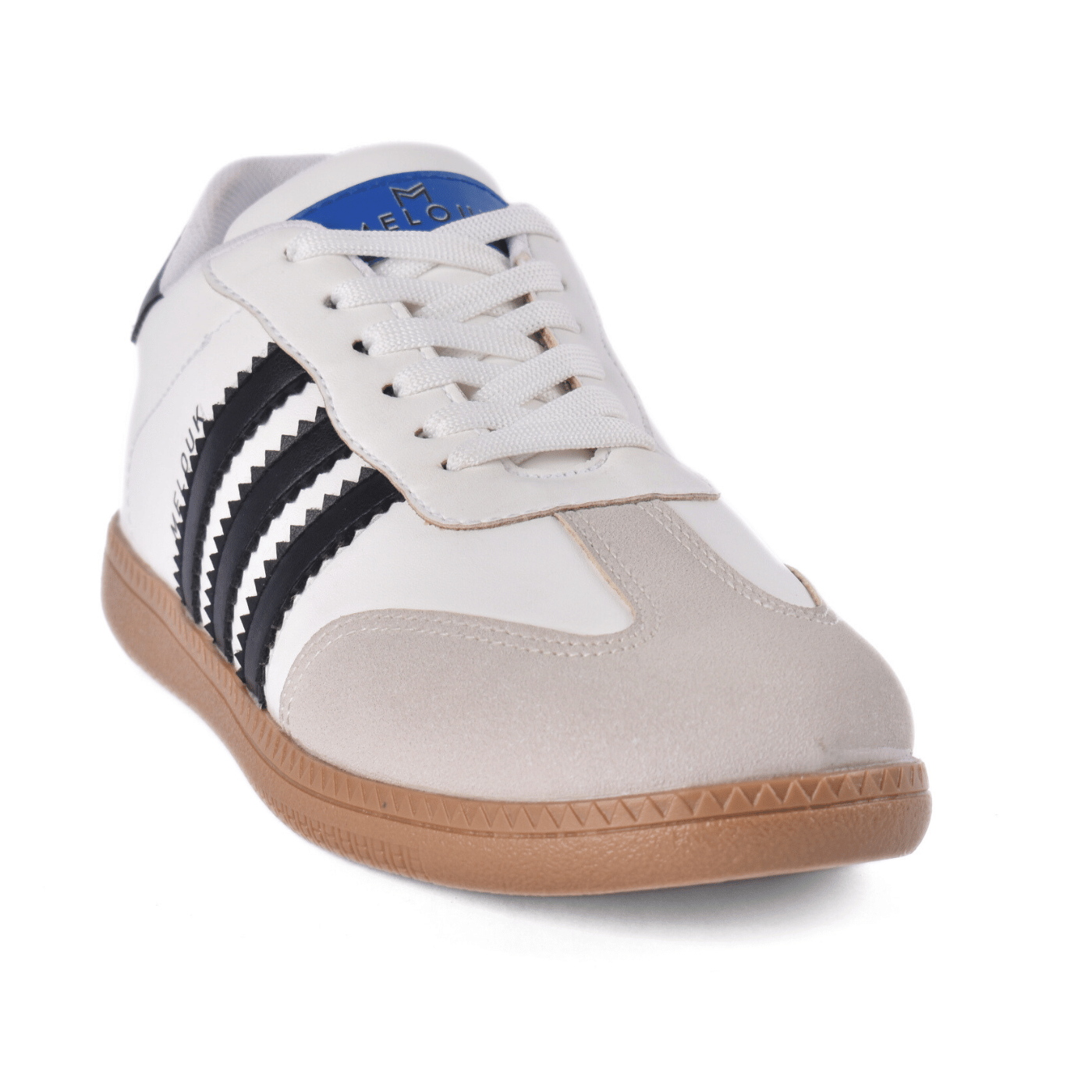Casual Sneakers with Black Stripes with details Black Melouk