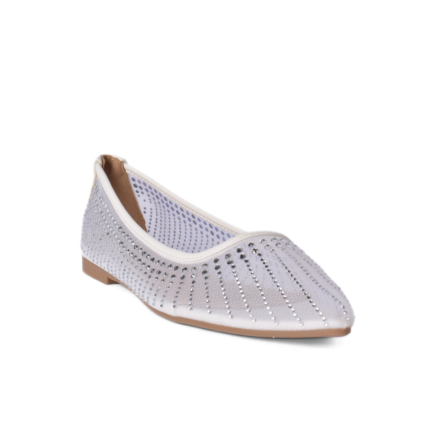 Simple and comfortable flat shoes White