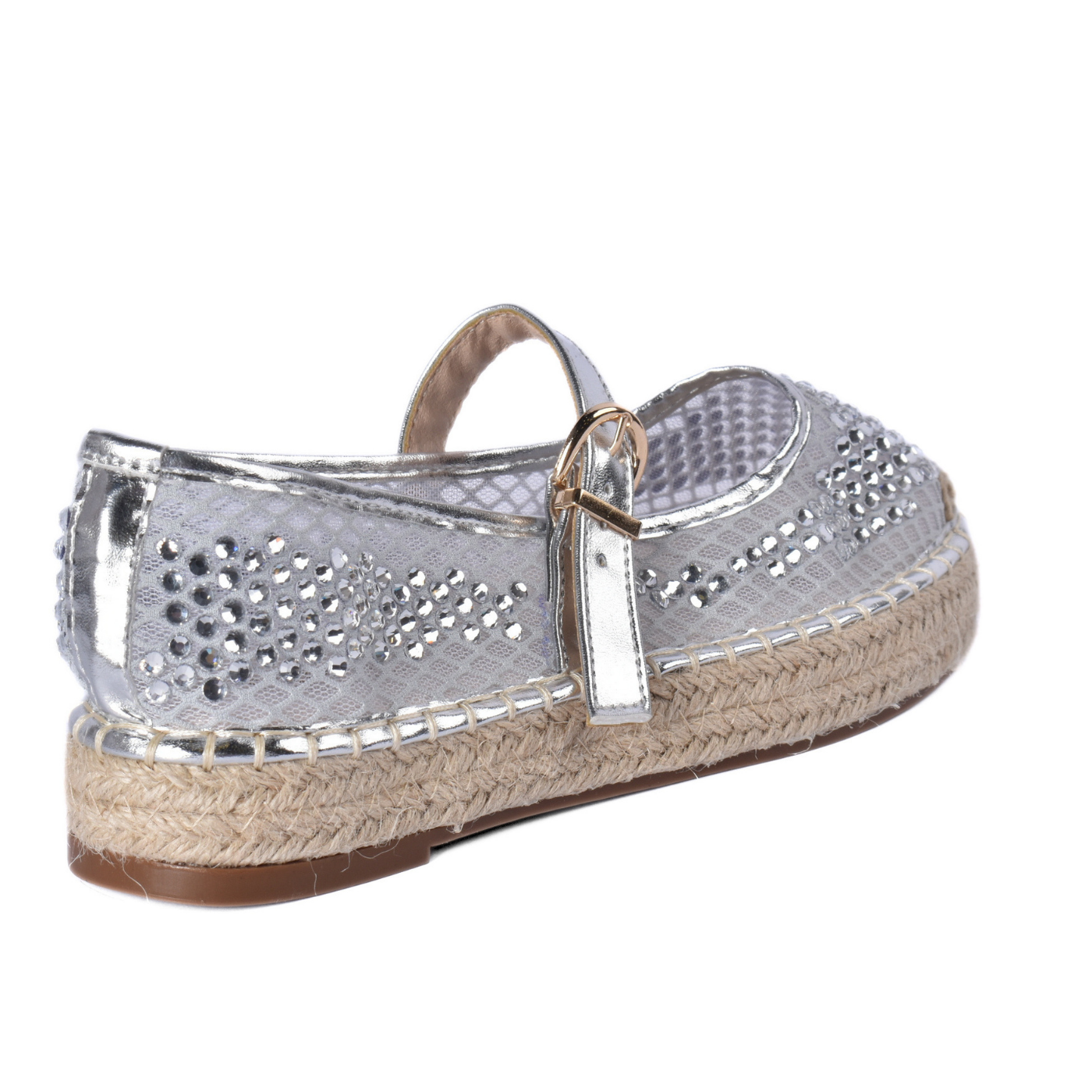 Plain Mesh Mary Jane Flats