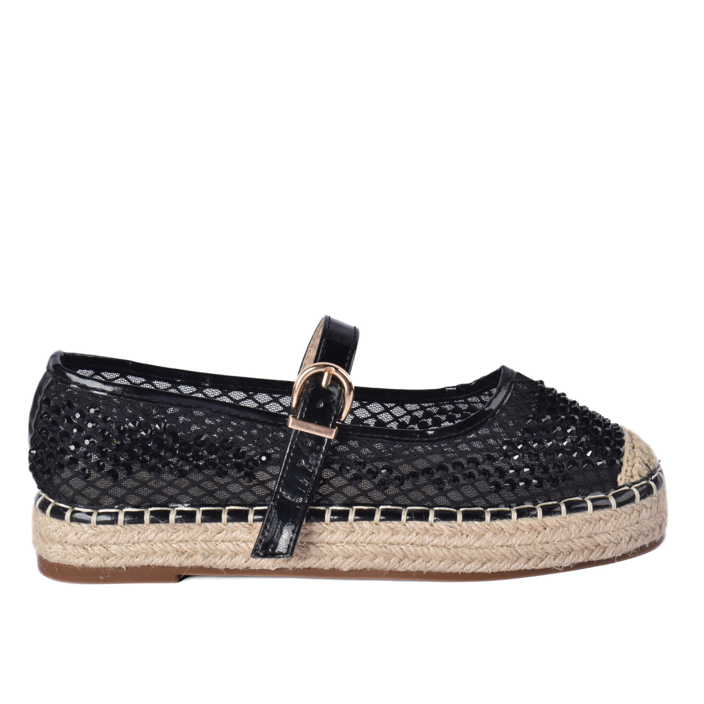 Plain Mesh Mary Jane Flats