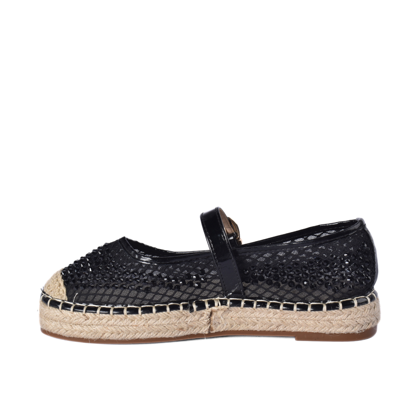 Plain Mesh Mary Jane Flats