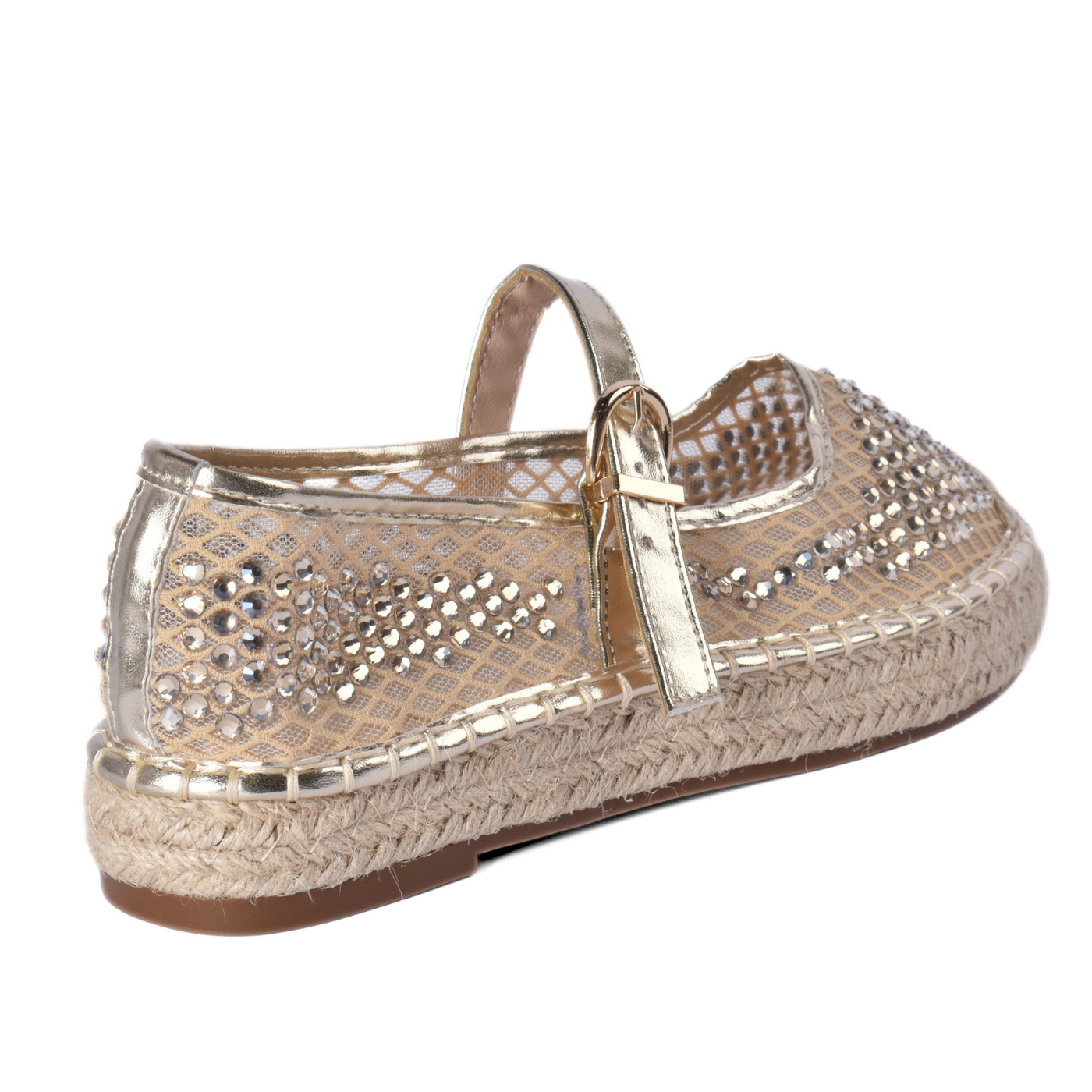 Plain Mesh Mary Jane Flats