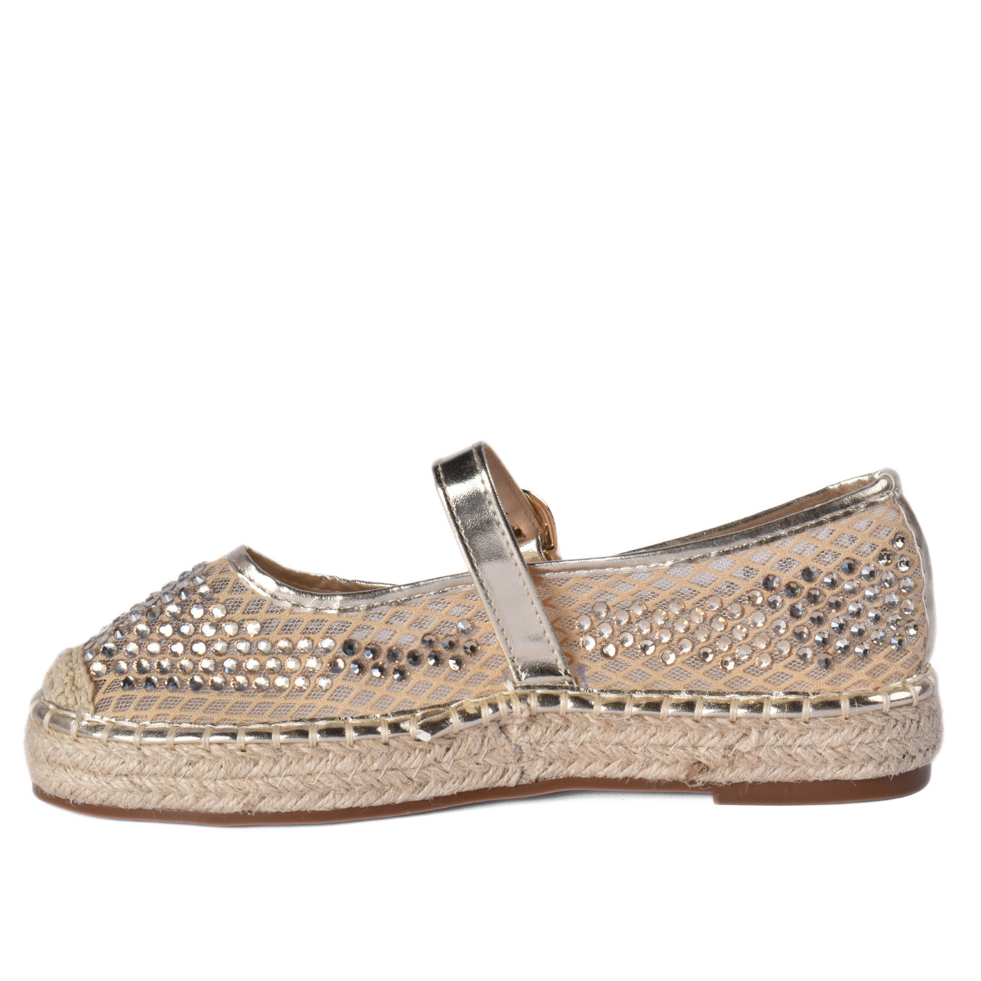 Plain Mesh Mary Jane Flats
