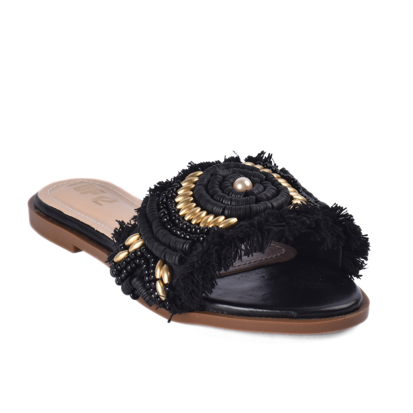 Pearl Detail Flat Slipper