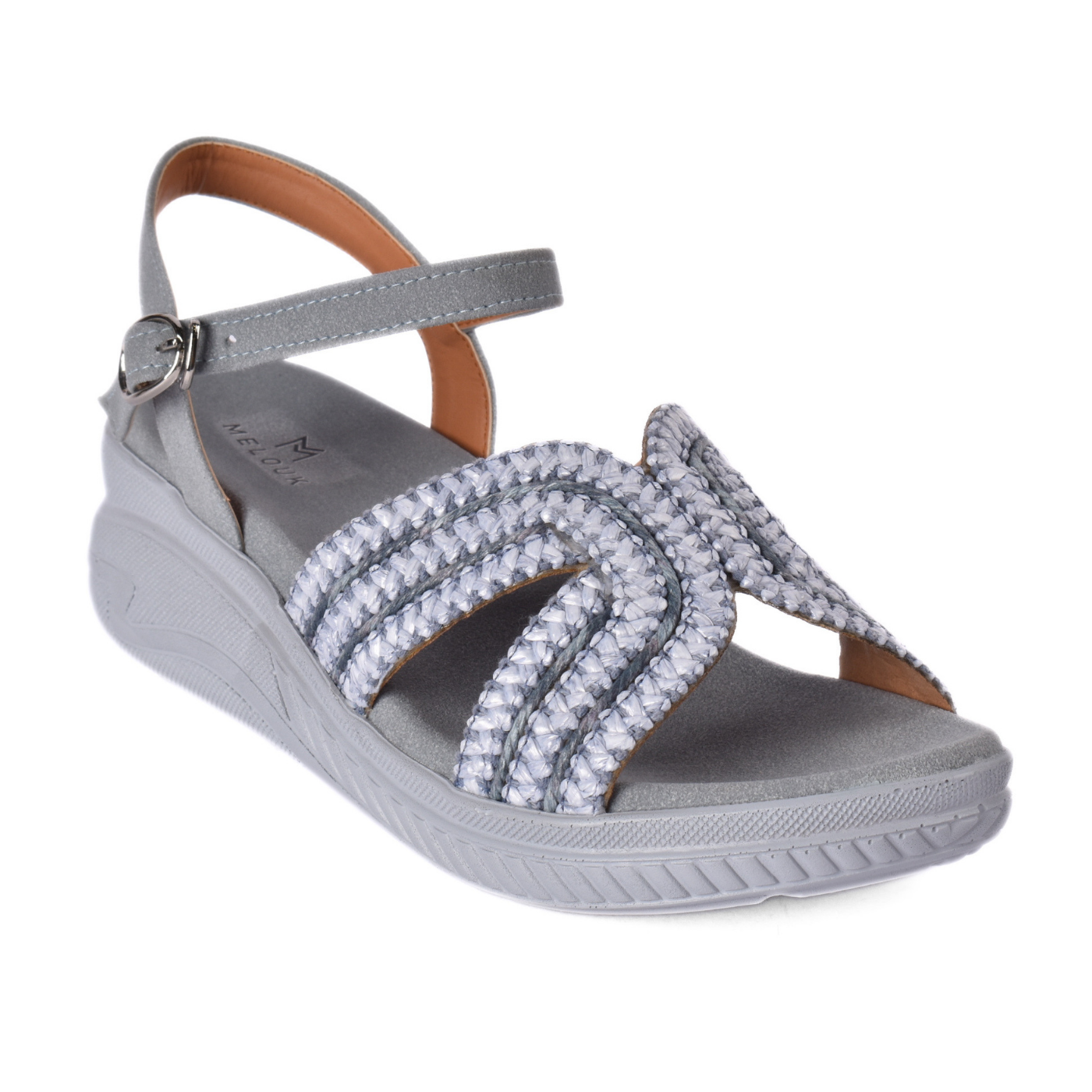 Elegant Low Heel Shoes Light Blue