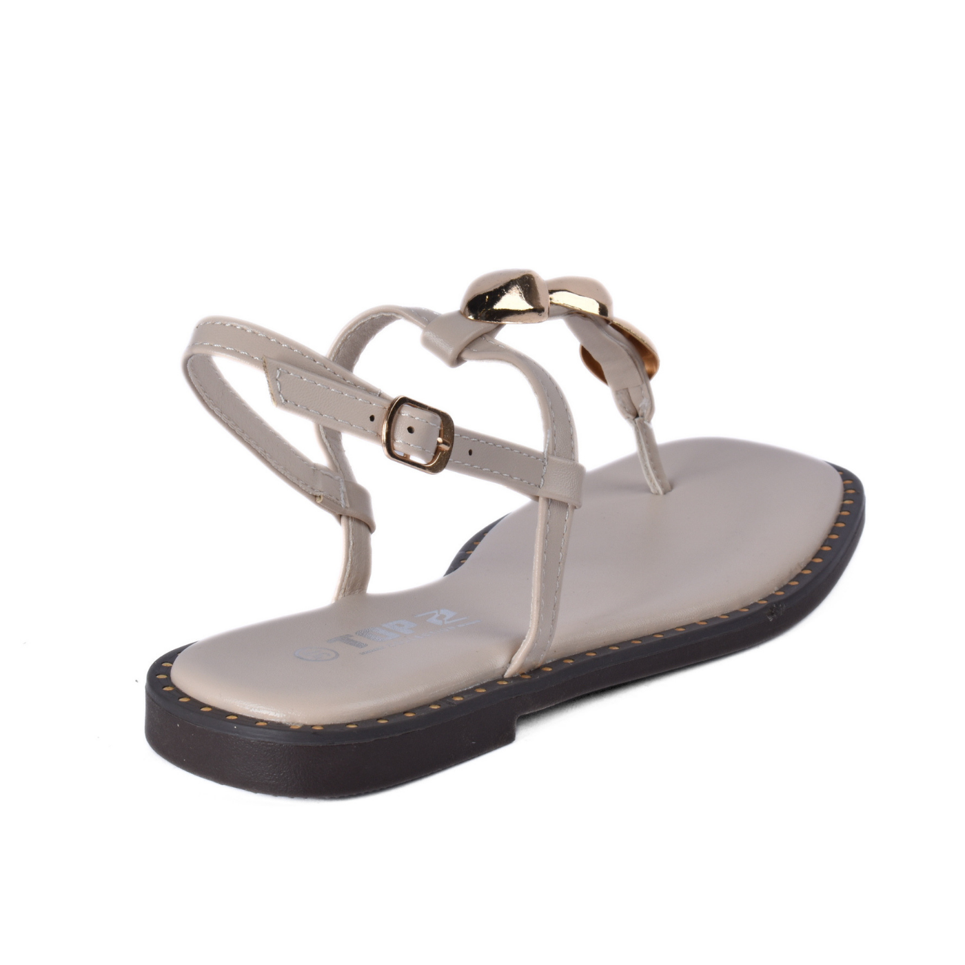 Pearl Detail Flat Sandal