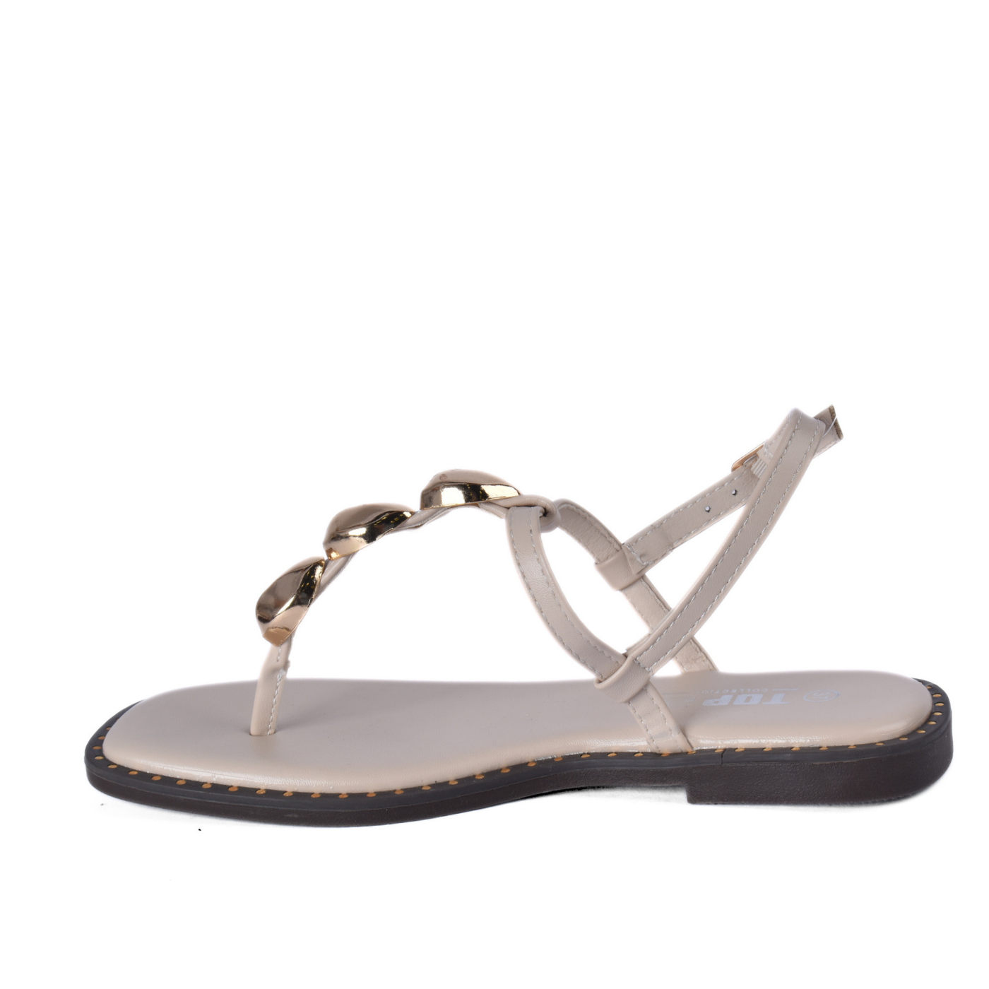 Pearl Detail Flat Sandal