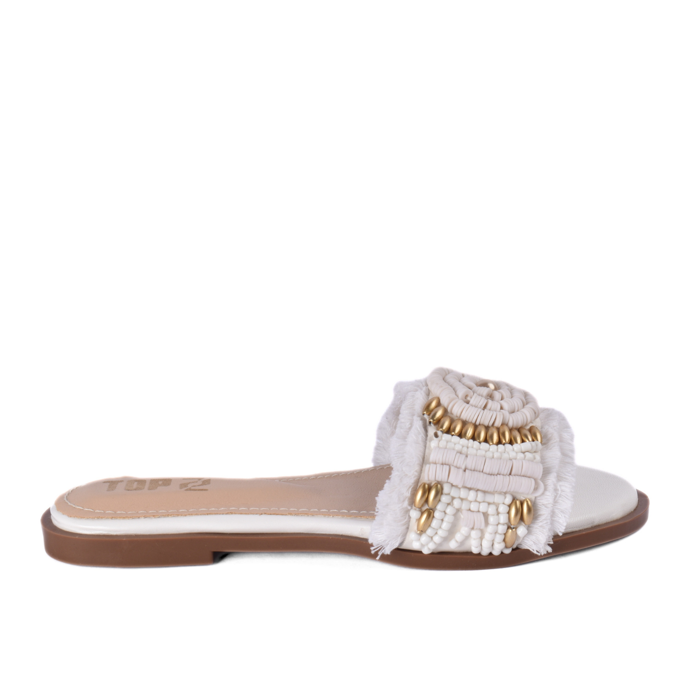 Pearl Detail Flat Slipper