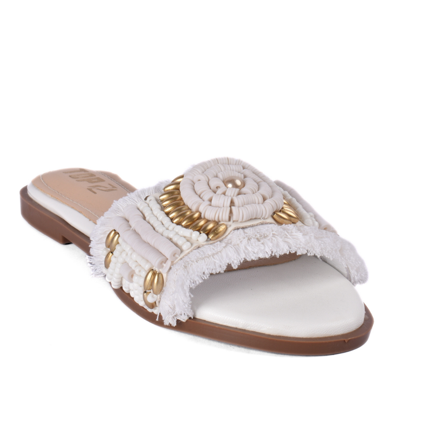 Pearl Detail Flat Slipper