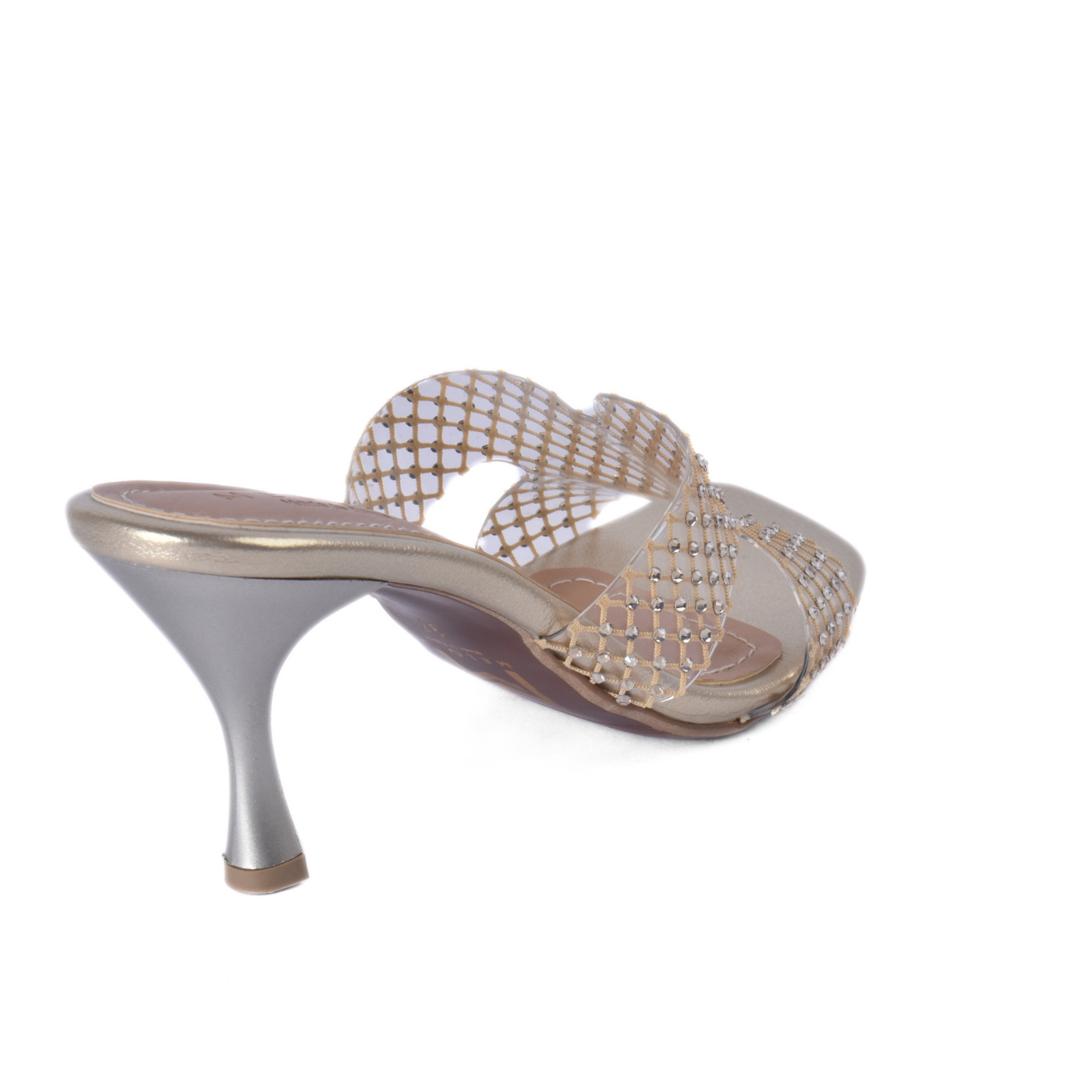 High Heel Crystal Transparent Slippers