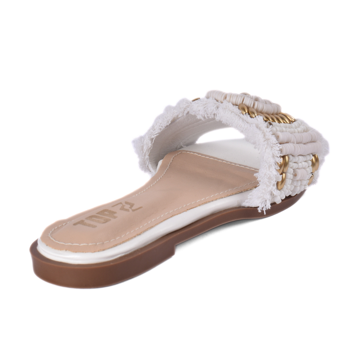 Pearl Detail Flat Slipper