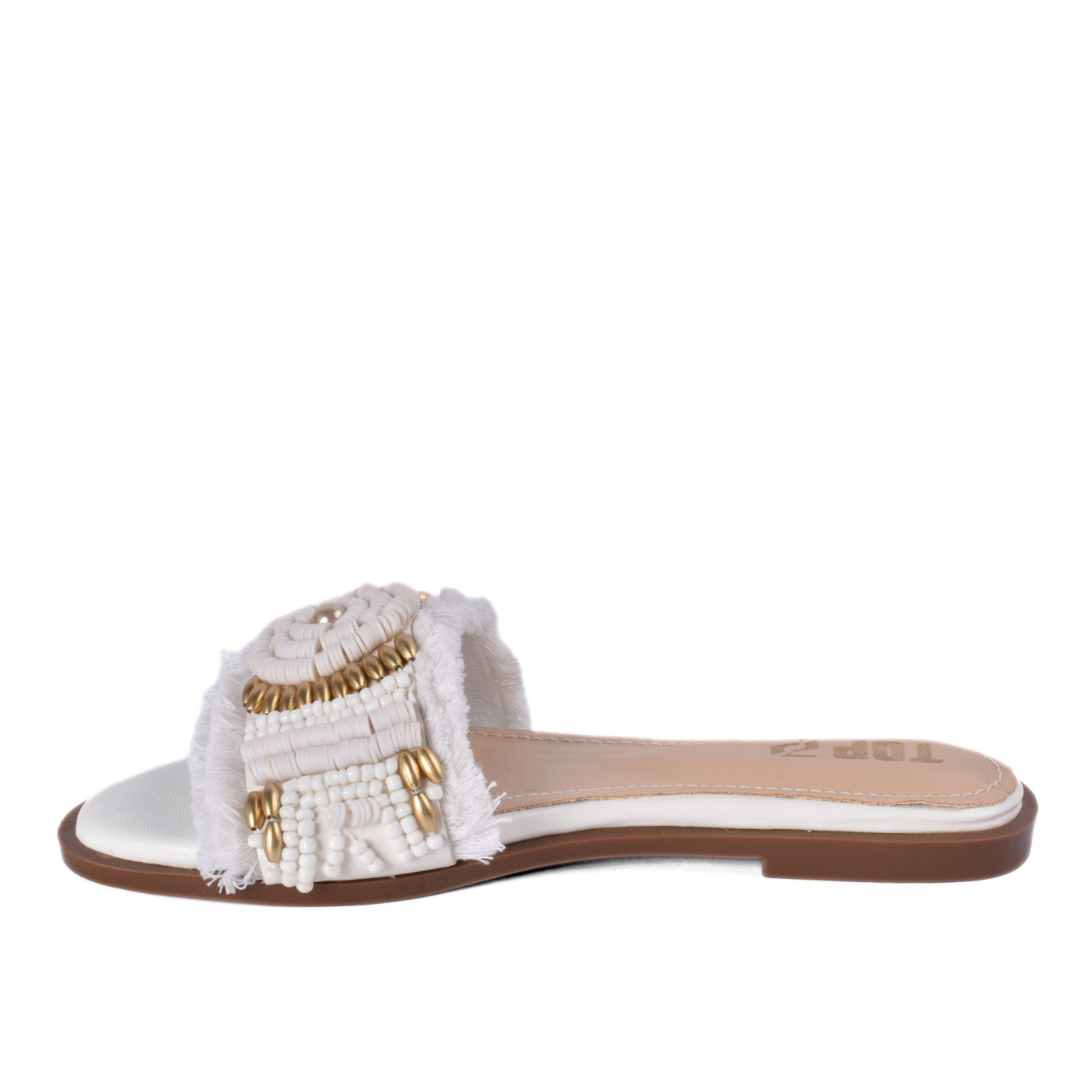 Pearl Detail Flat Slipper