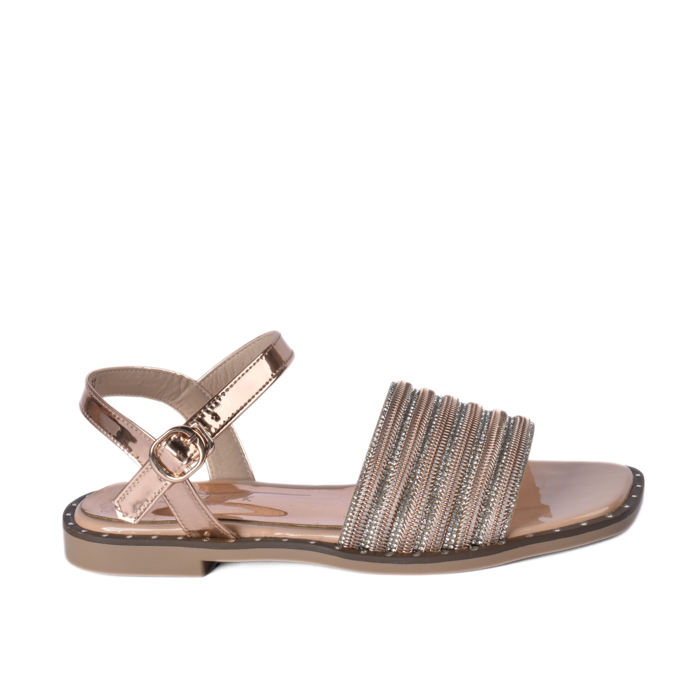Women's Flat Strass Sandal