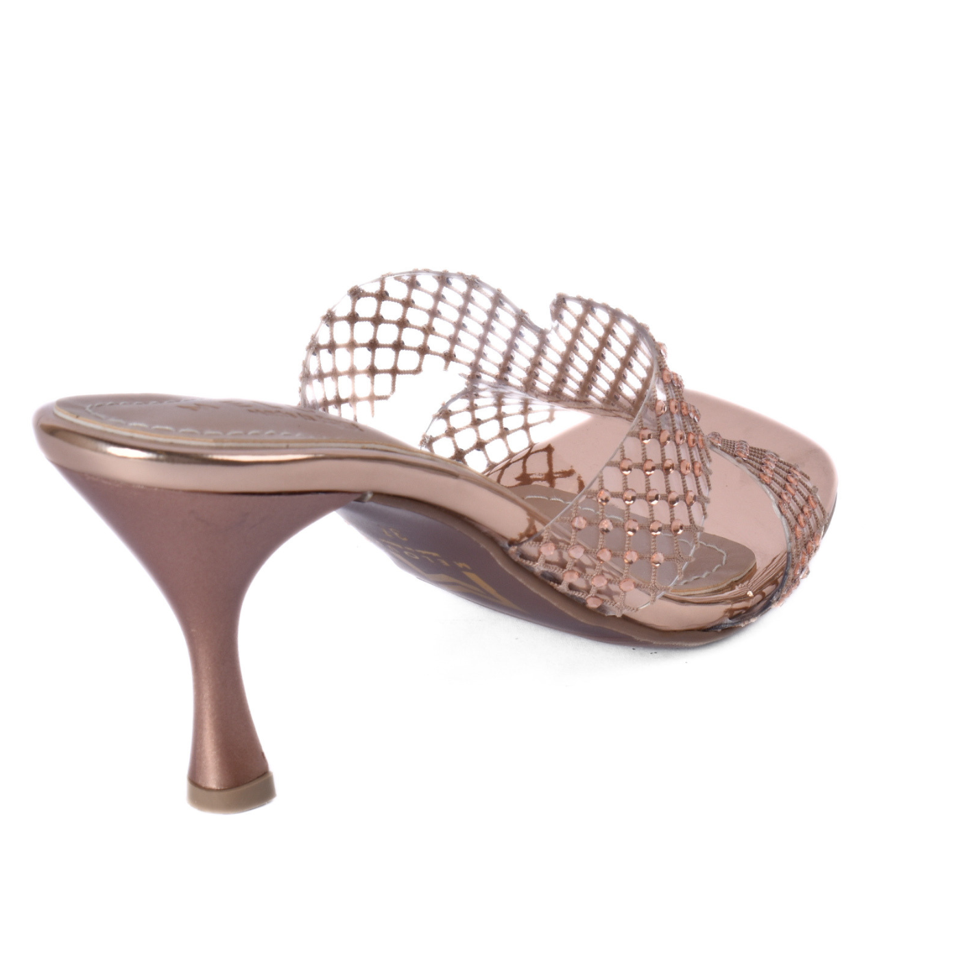 High Heel Crystal Transparent Slippers