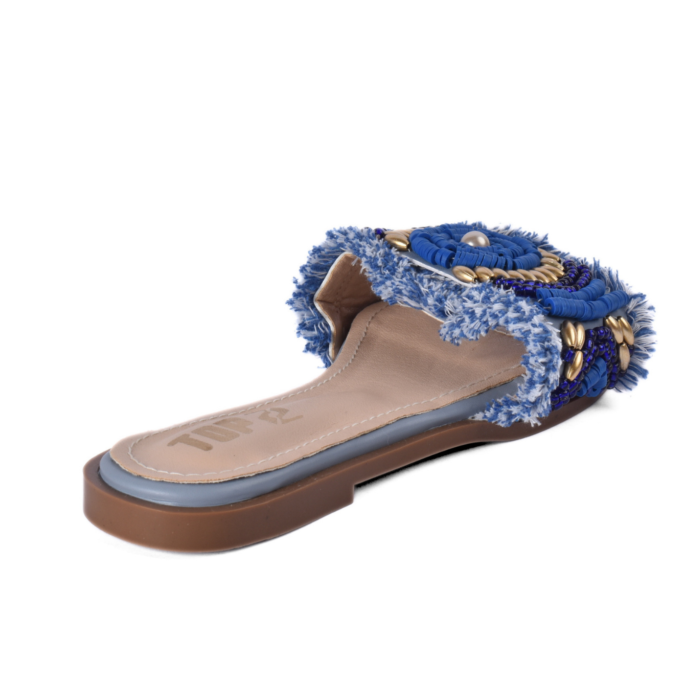 Pearl Detail Flat Slipper