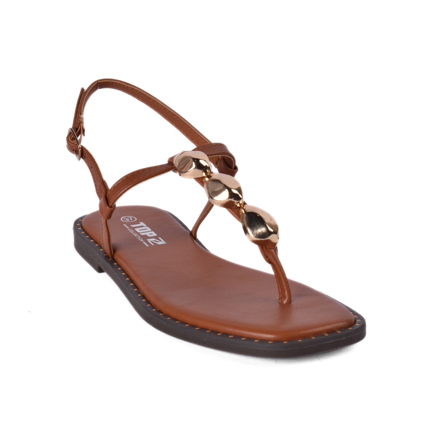 Pearl Detail Flat Sandal