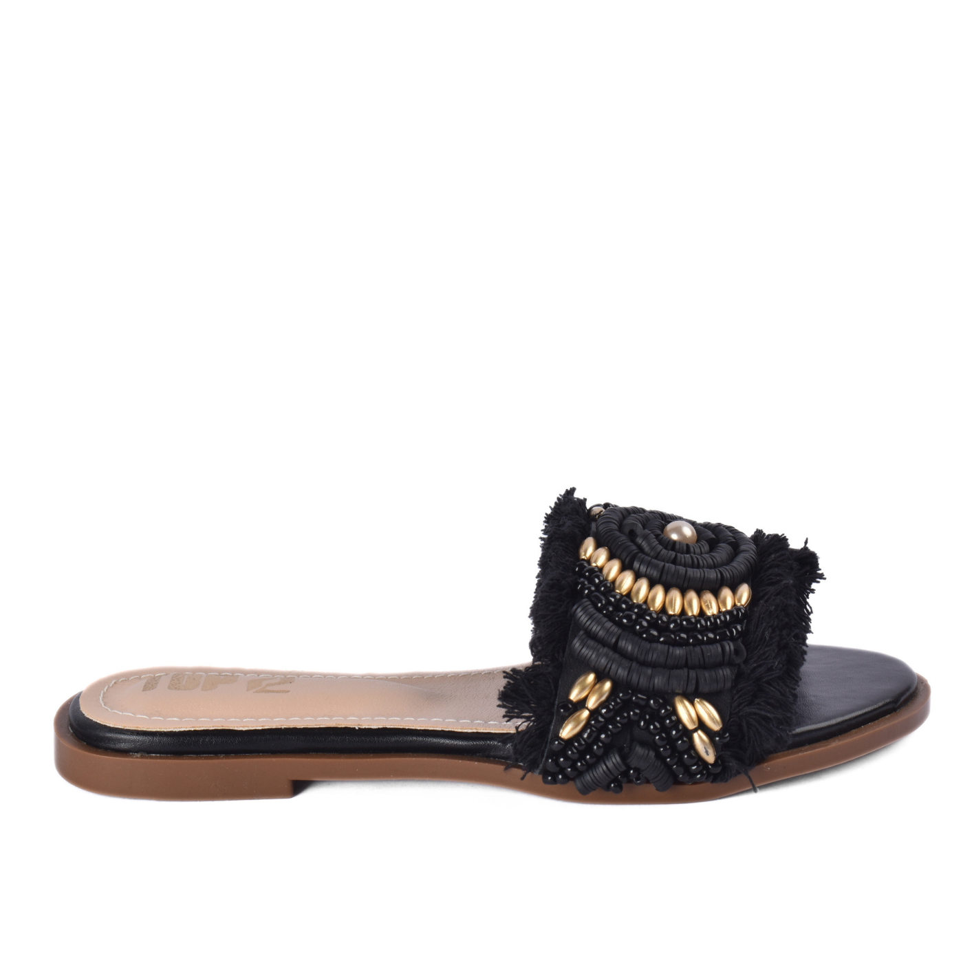 Pearl Detail Flat Slipper