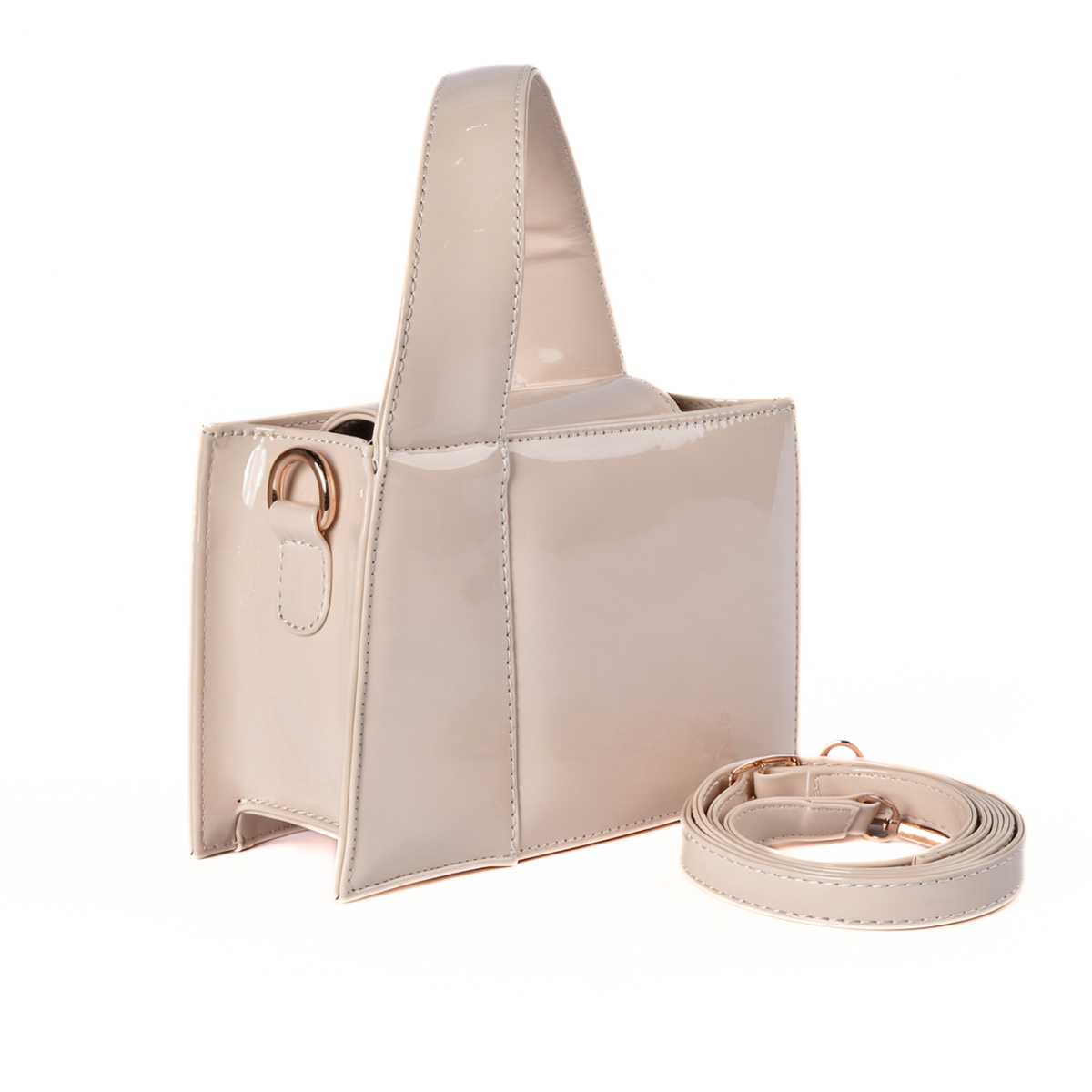 Glossy Statement Cross Body Bag