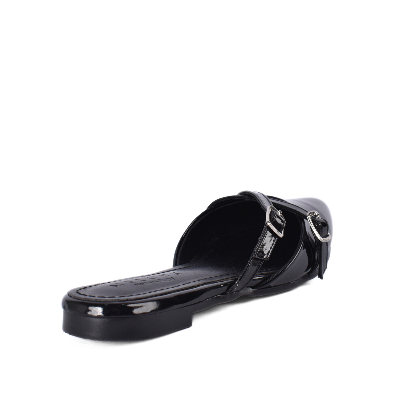 Women’s Pointed Toe Strap Mule Flats