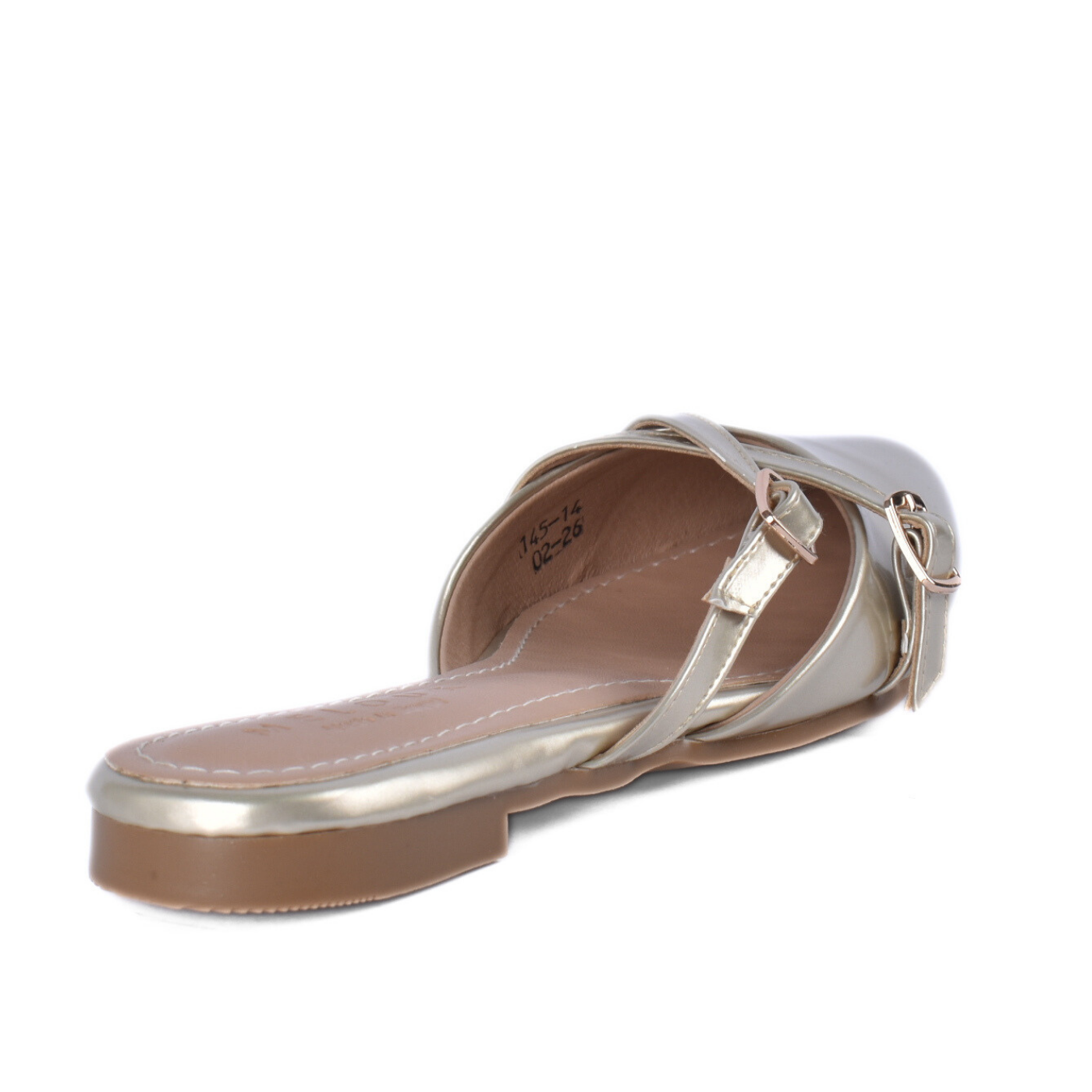 Women’s Pointed Toe Strap Mule Flats