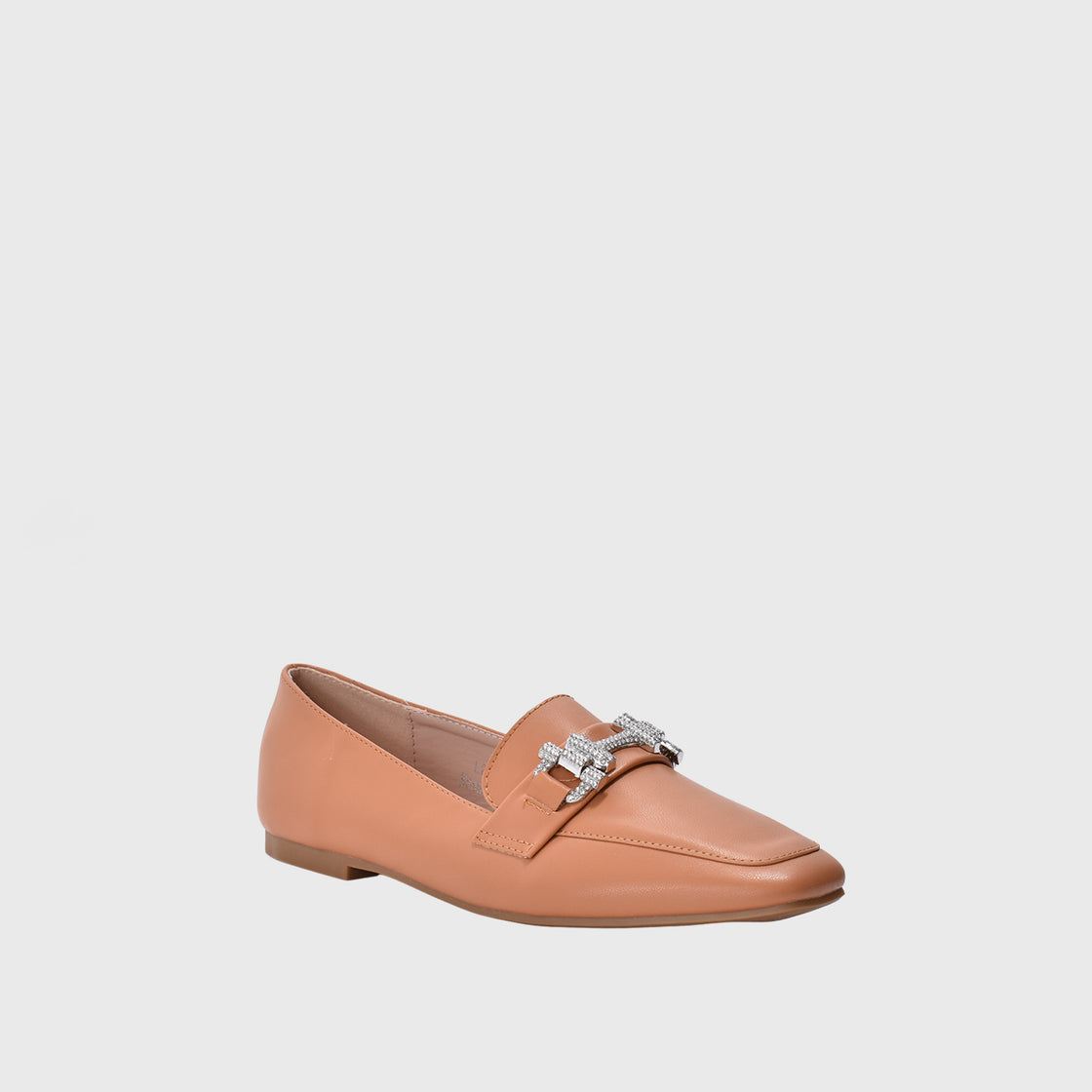 Sqaured Toecap Slip-On Loafers Havana