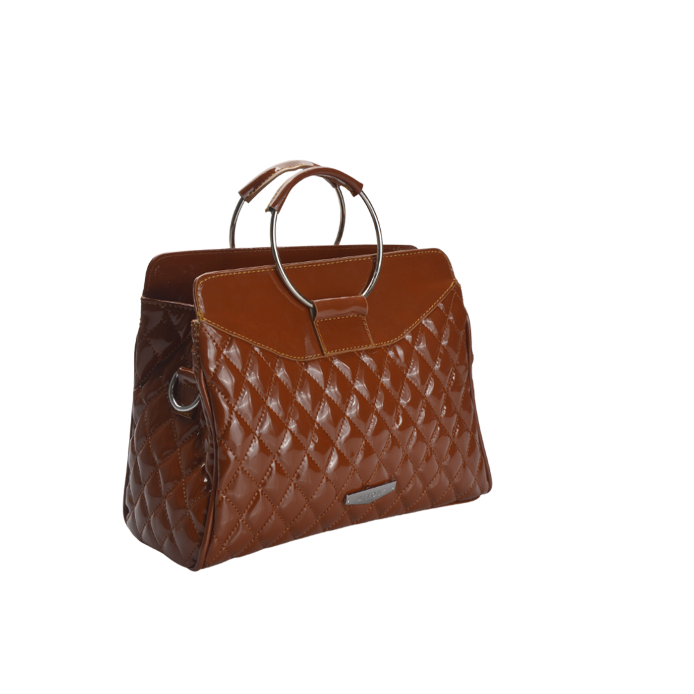 Havana Leather Hand Bag with handle