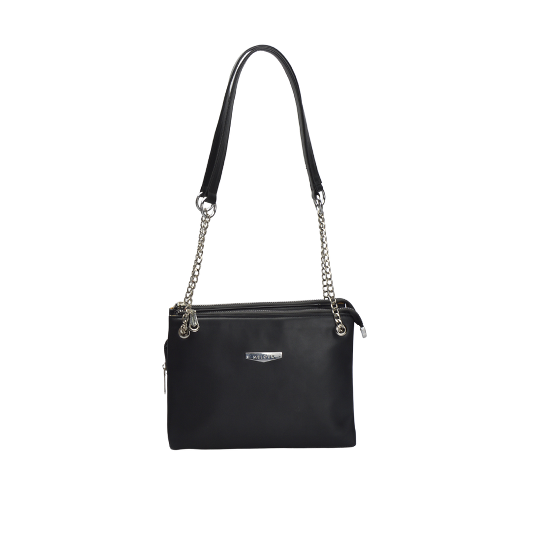 Black Multi Pockets Shoulder Bag