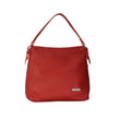 Red Basic Shoulder Bag with Zipper