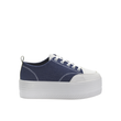 Blue Leather Sneaker with Details