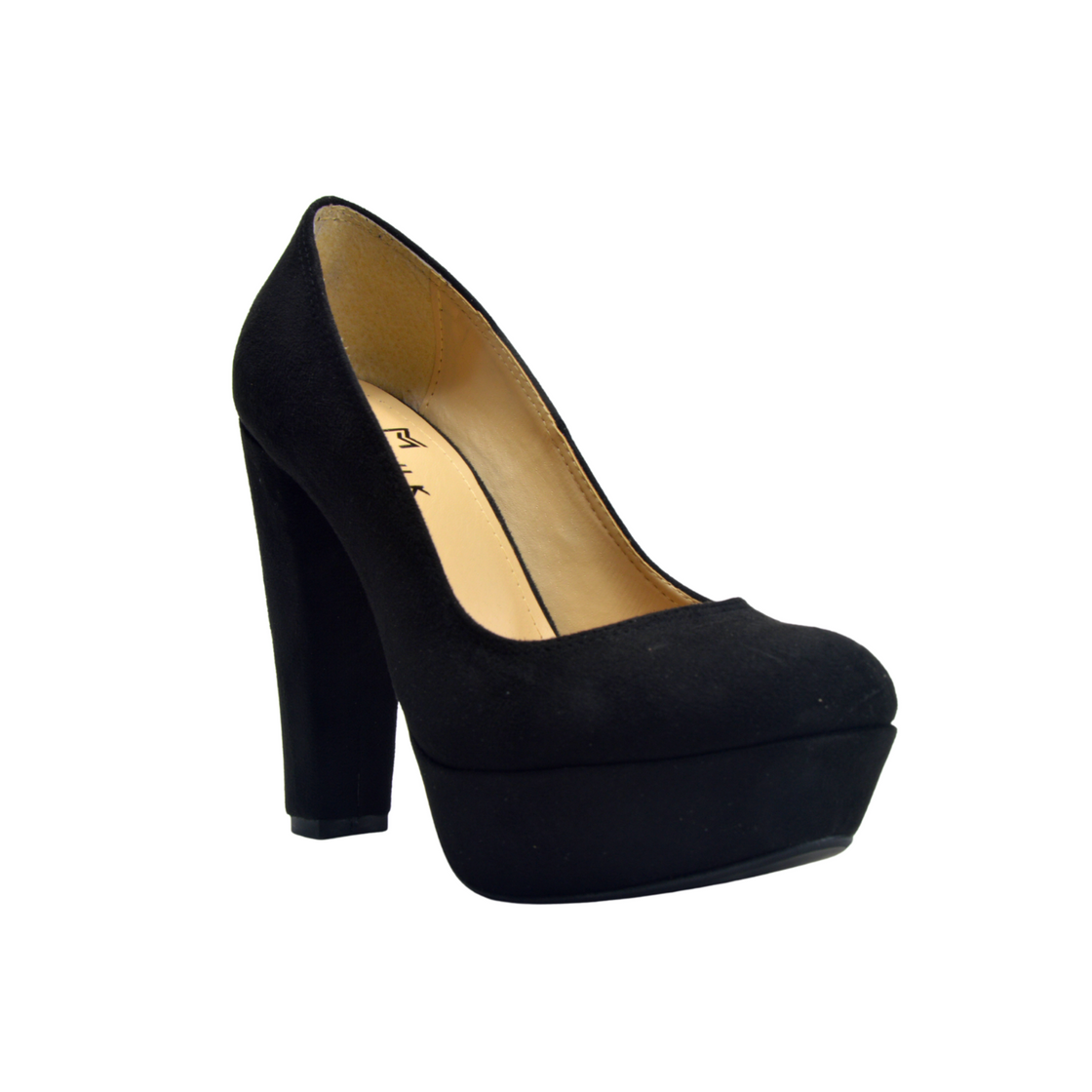 Suede Elegant High Heels Shoe Black - Melouk