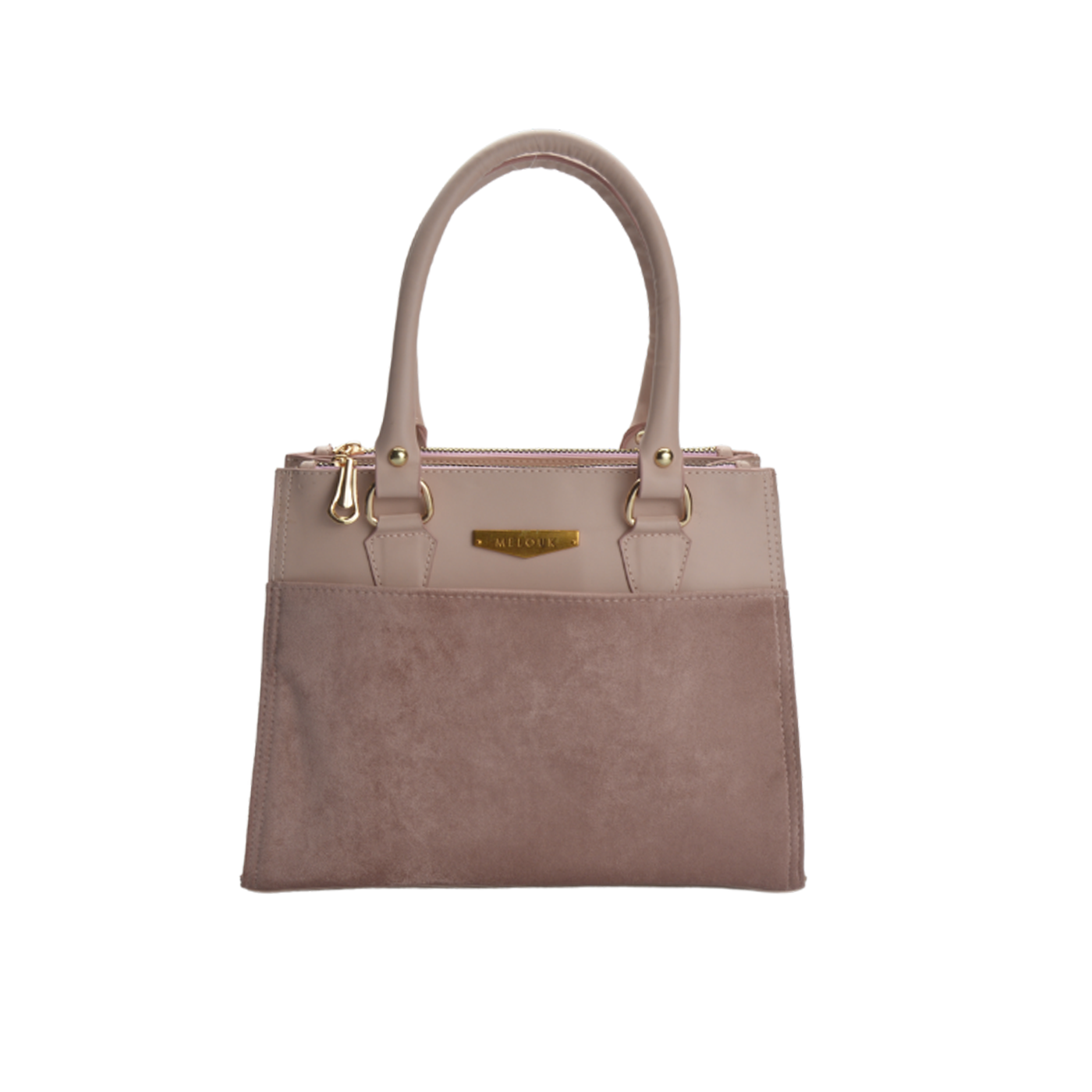 Light pink Classic Suede Handbag