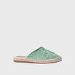 Embossed Flat Slipper Mint