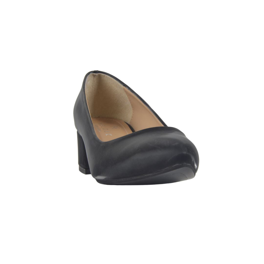 Mid Heel Basic shoe - Black - Melouk