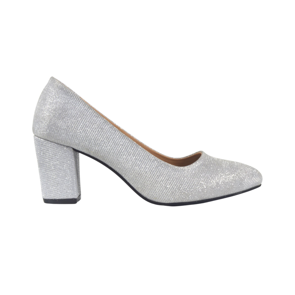 Basic Leather Shoe - Silver - Melouk