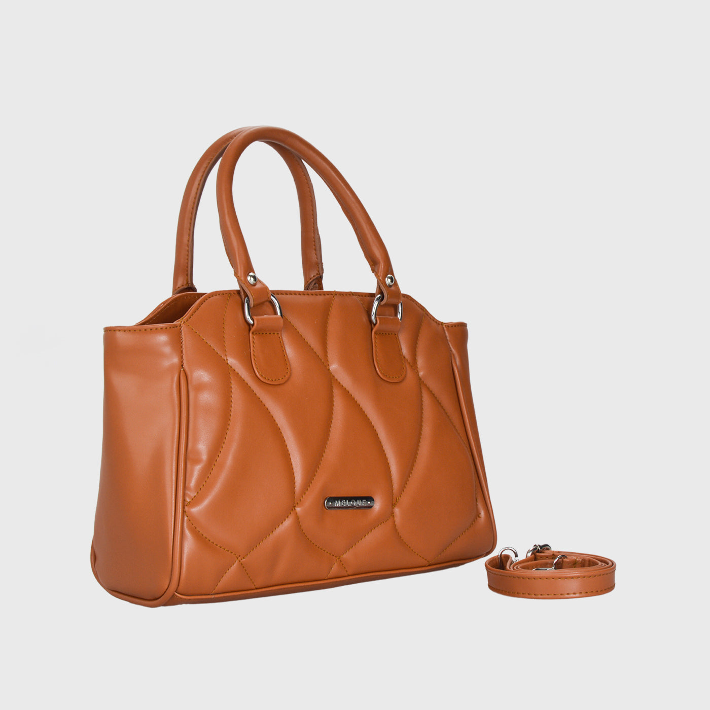 Havana Lined Leather Handbag