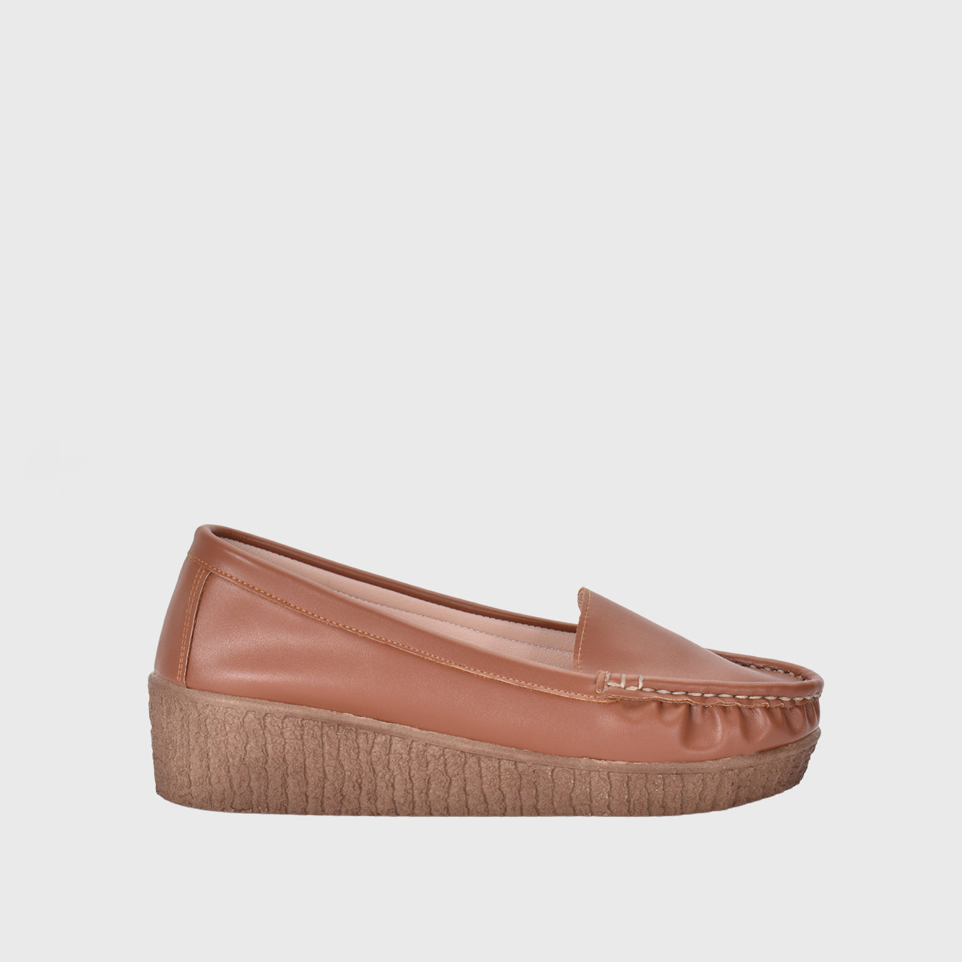 Havana Leather Basic Slip On Shoe Melouk