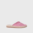 Embossed Flat Slipper Pink