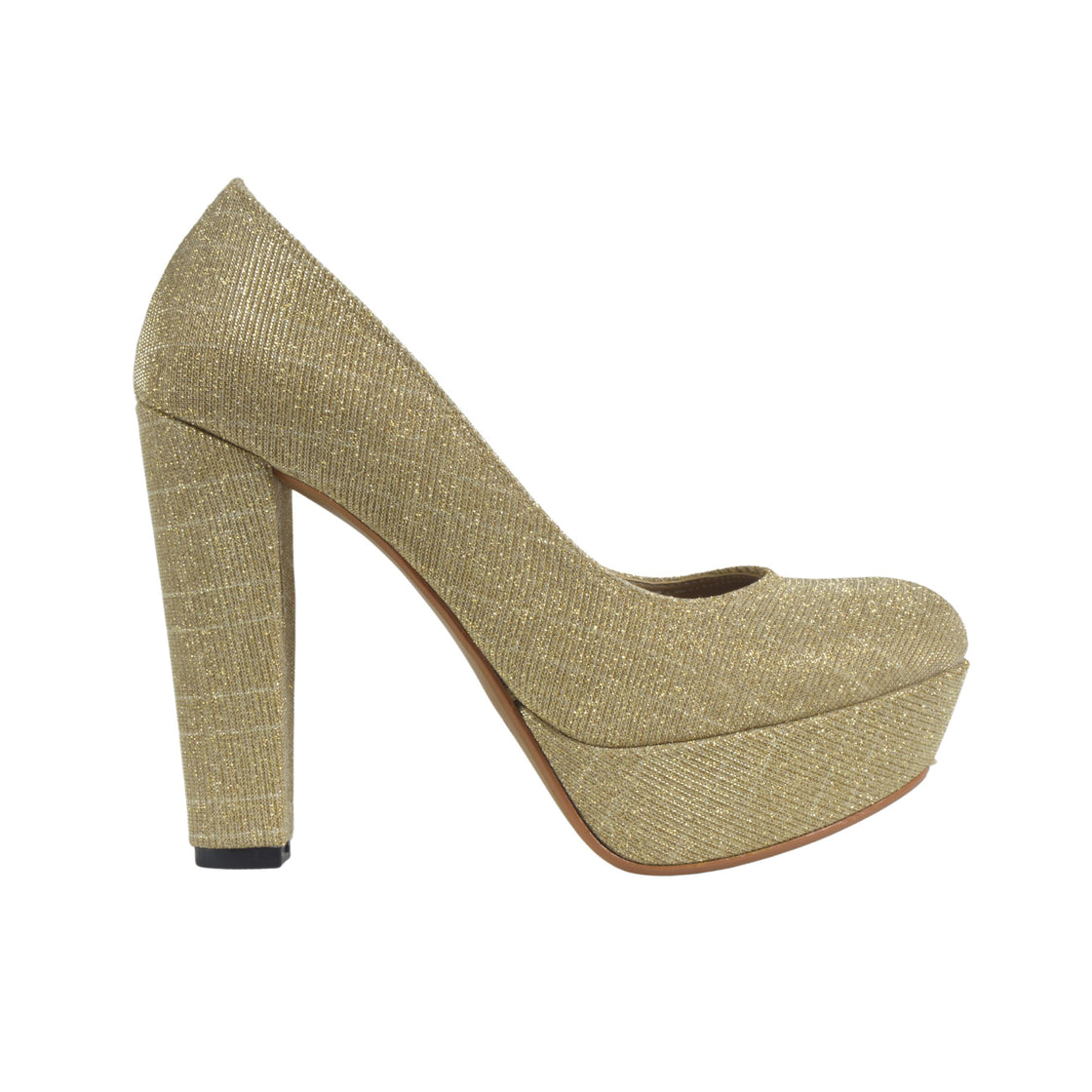 Highness Leather Gold Heel - Melouk