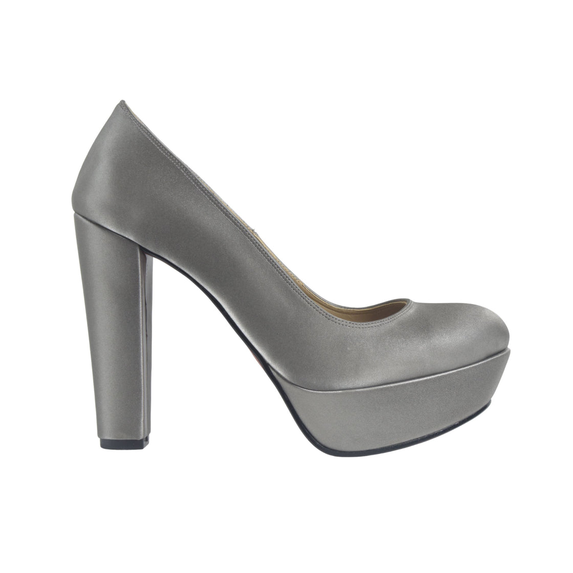 Highness Leather Stan Grey Heel - Melouk