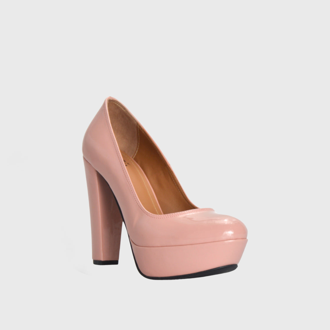 Highness Leather Light Pink Heel